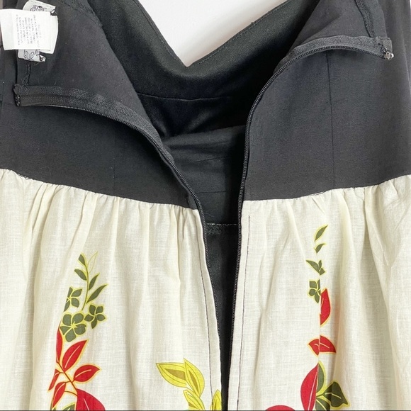 Trixxi Floral & Black Strapless Print Dress Size 7 - Picture 6 of 7